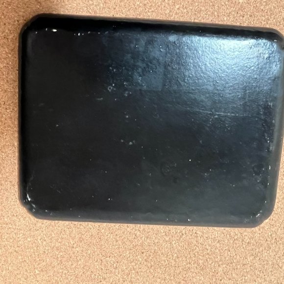 Vintage Mid Century French Wine and Liquor Label Decoupage Black Tray Distressed - Picture 7 of 8